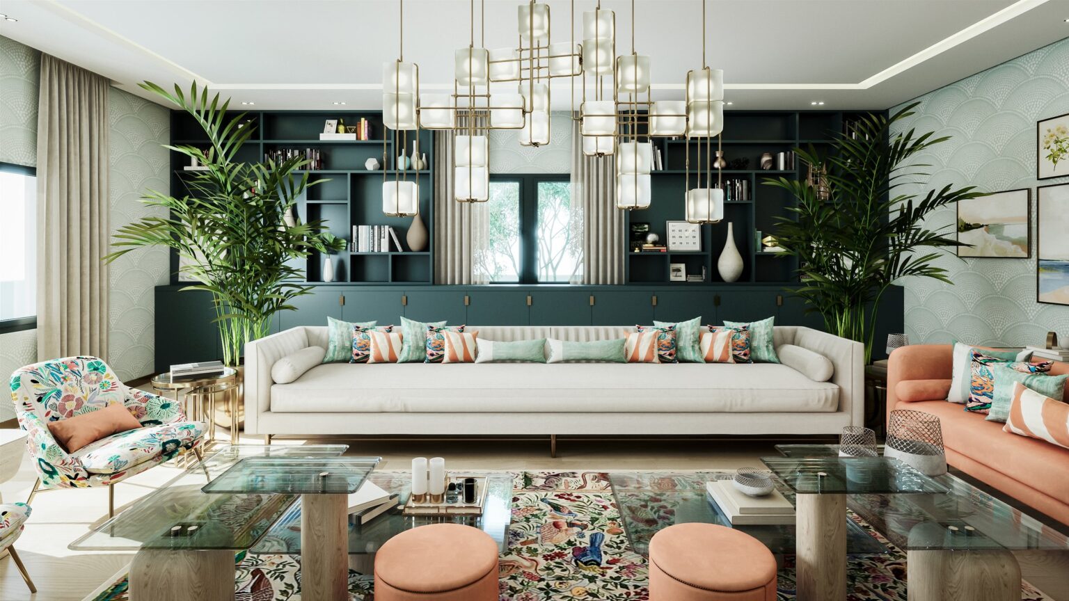 استخدام الألوان في الديكورات الداخلية المعاصرة Noëlla Aoun Design Studio
